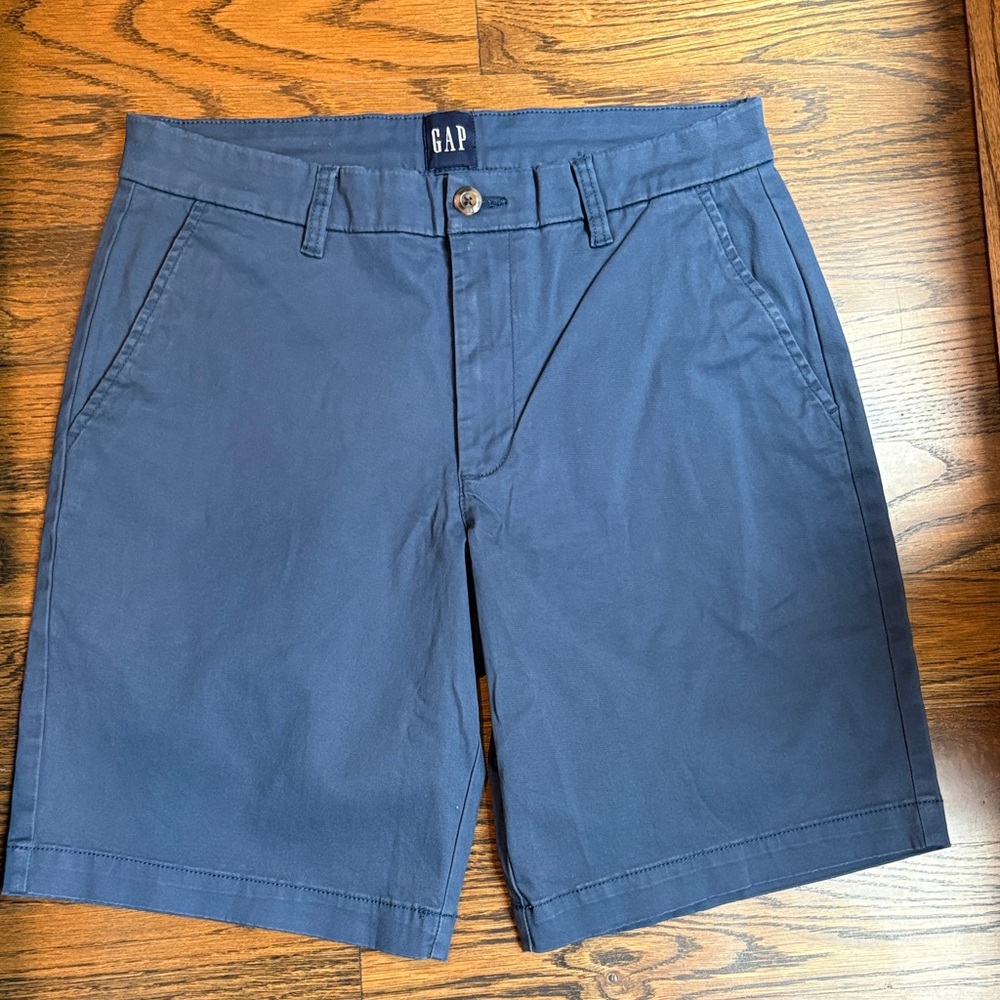 GAP Blue Flat Front Shorts Classic Style